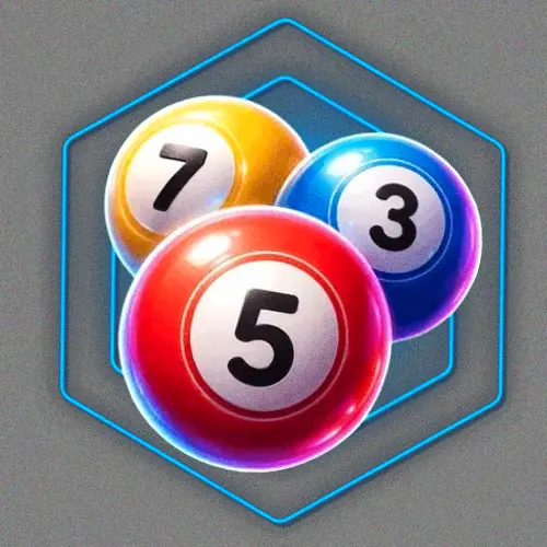 Numbered bingo balls