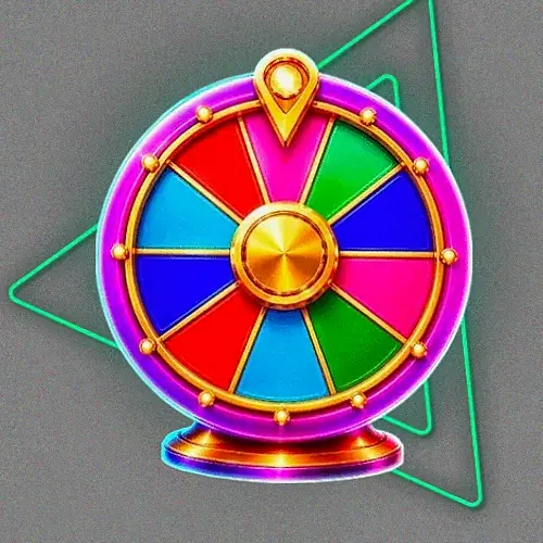 Colourful prize wheel