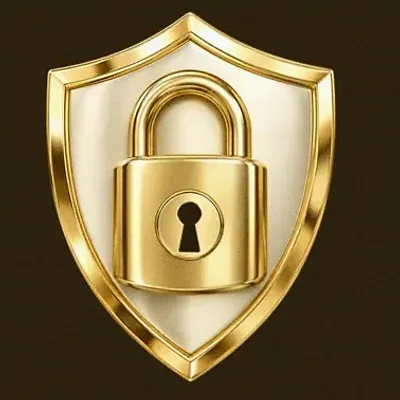 Shield with padlock — Simsinos