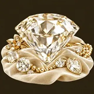 Faceted diamond gemstone — Simsinos