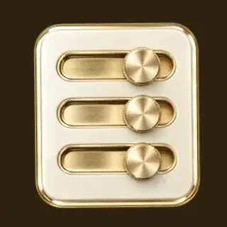 Three-knob control panel — Simsinos