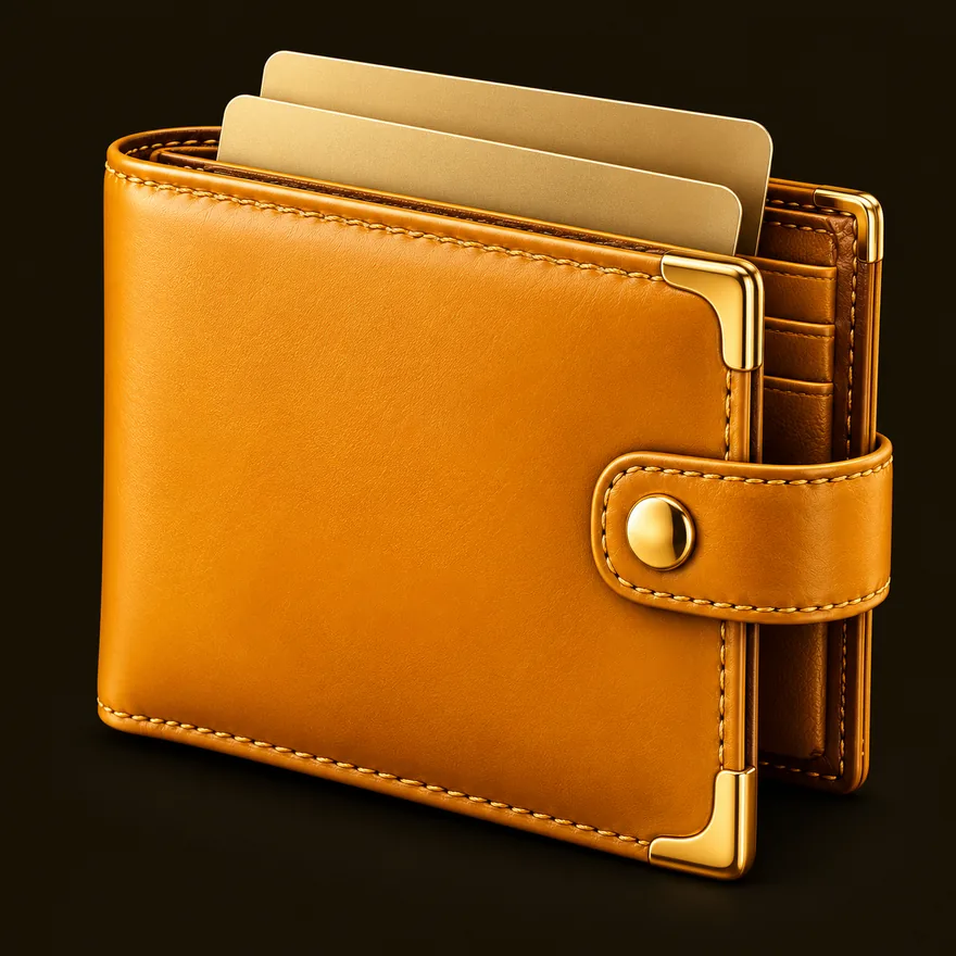 Leather wallet — Simsinos